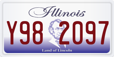IL license plate Y982097