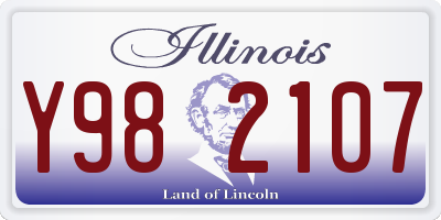 IL license plate Y982107