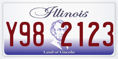 IL license plate Y982123