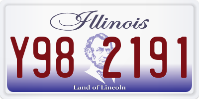 IL license plate Y982191