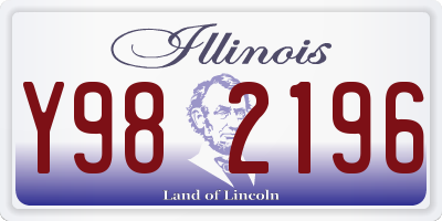IL license plate Y982196