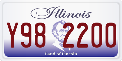IL license plate Y982200