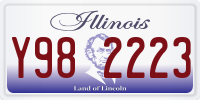 IL license plate Y982223