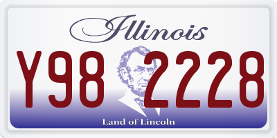 IL license plate Y982228