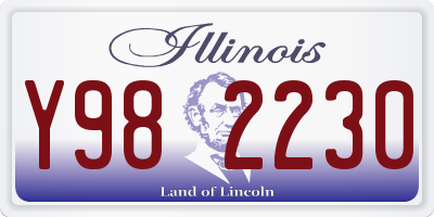 IL license plate Y982230