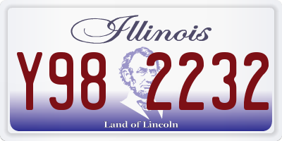 IL license plate Y982232
