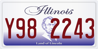 IL license plate Y982243
