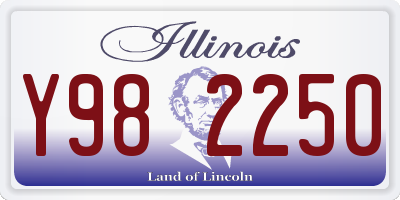 IL license plate Y982250