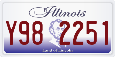 IL license plate Y982251