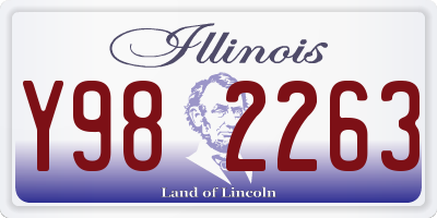 IL license plate Y982263