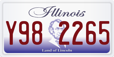 IL license plate Y982265