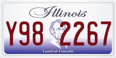 IL license plate Y982267