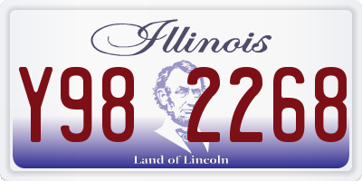 IL license plate Y982268