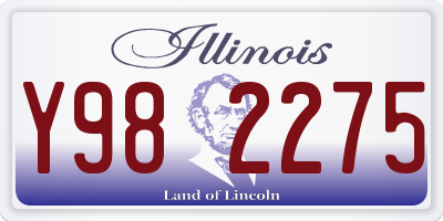 IL license plate Y982275