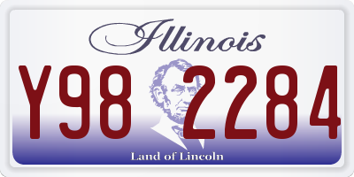 IL license plate Y982284