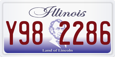 IL license plate Y982286