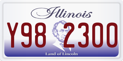 IL license plate Y982300
