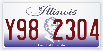 IL license plate Y982304