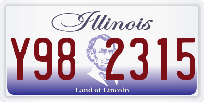 IL license plate Y982315