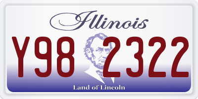 IL license plate Y982322