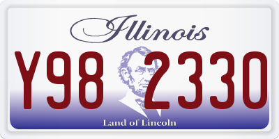 IL license plate Y982330