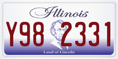 IL license plate Y982331