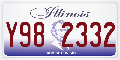 IL license plate Y982332
