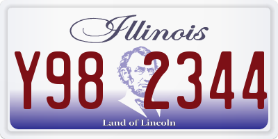 IL license plate Y982344