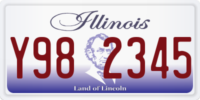 IL license plate Y982345
