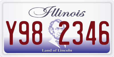 IL license plate Y982346
