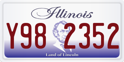 IL license plate Y982352