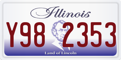 IL license plate Y982353