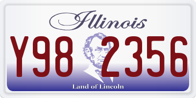 IL license plate Y982356
