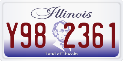 IL license plate Y982361