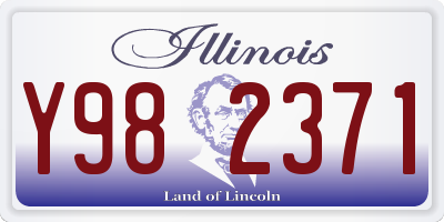 IL license plate Y982371
