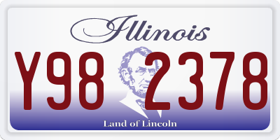 IL license plate Y982378