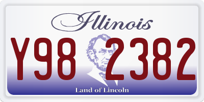 IL license plate Y982382