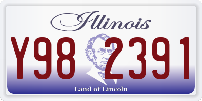 IL license plate Y982391