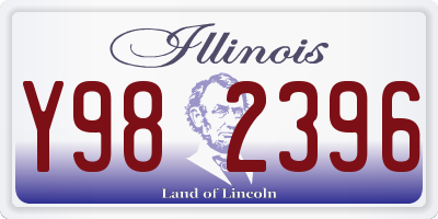 IL license plate Y982396