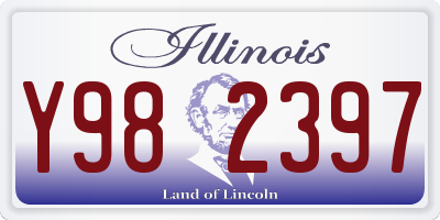 IL license plate Y982397
