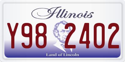 IL license plate Y982402