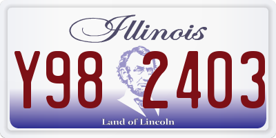 IL license plate Y982403