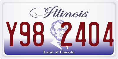IL license plate Y982404