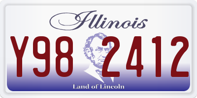 IL license plate Y982412