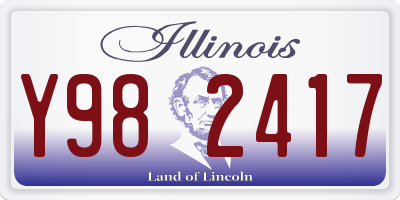 IL license plate Y982417
