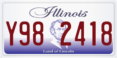 IL license plate Y982418