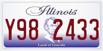 IL license plate Y982433
