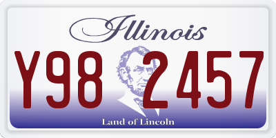 IL license plate Y982457