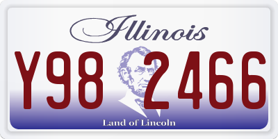 IL license plate Y982466