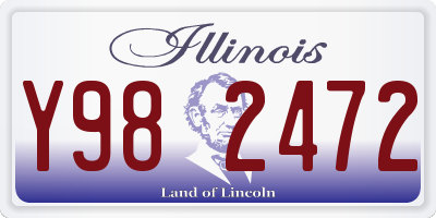 IL license plate Y982472